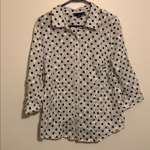 Karen Scott polka dot top